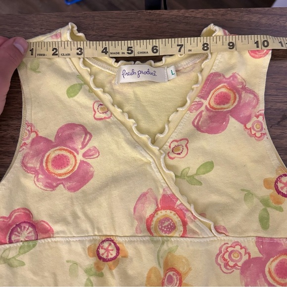 ❤️Fresh produce Floral Yellow Kids Dress L - Picture 7 of 12